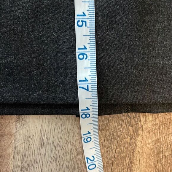 Banana Republic Womens Back Zip Cotton Blend Mini Pencil Skirt Charcoal Size 10P - Picture 6 of 6
